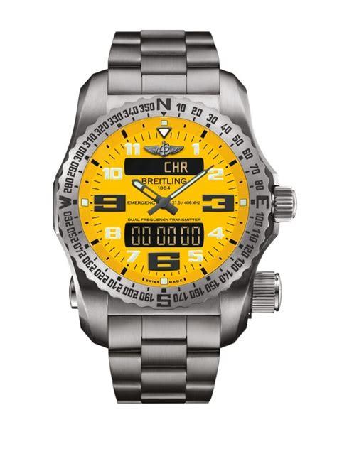 Breitling Emergency II Titanium / Yellow / Bracelet • 